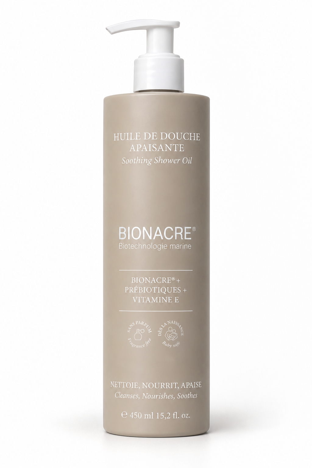 HUILE DE DOUCHE APAISANTE - Bionacre