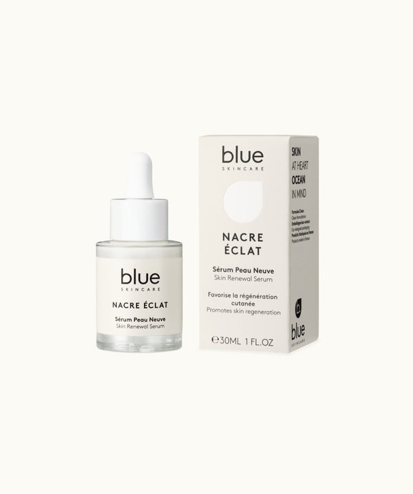 Emballage Sérum Peau Neuve NACRE ÉCLAT - Blue Skincare