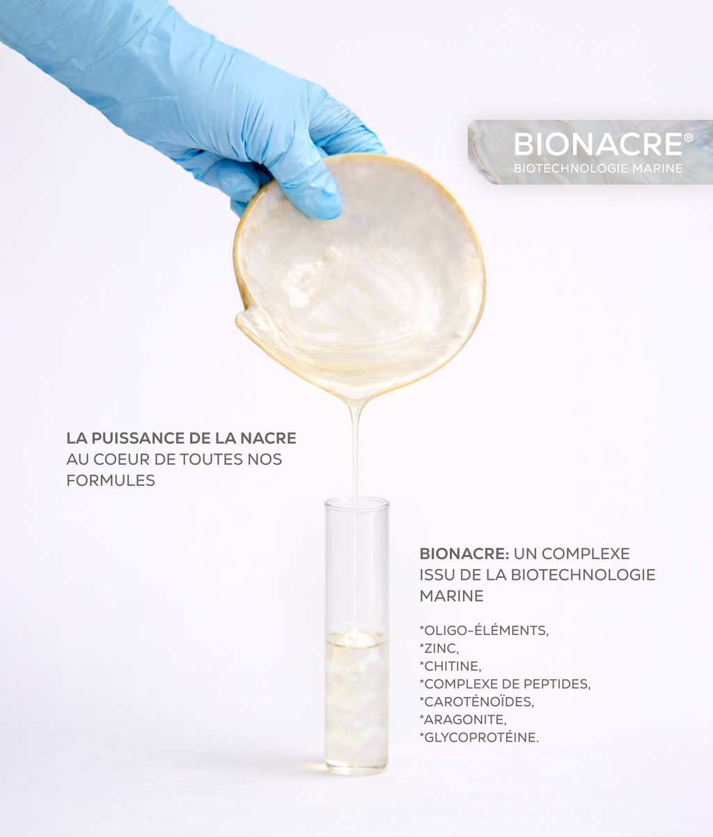 BIONACRE, actif marin exclusif favorisant la régénération de la barrière cutanée.